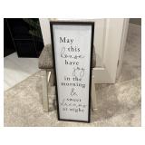 'May This House Have Joy....' sign