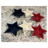 Red, white, blue star dishes (2)