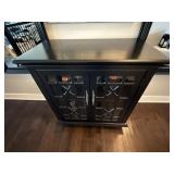 Black storage cabinet