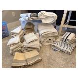 Neutral bath towels, wash cloths, hand towels