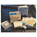 Moving Day color books, supplies, home ornament