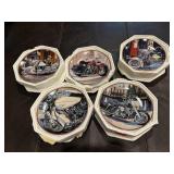 Franklin Mint motorcycle collector plates (5)