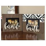 Faith, Family picture frames