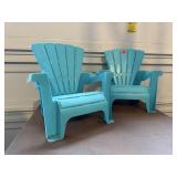 Child patio chairs (2)