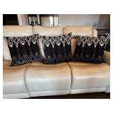 Down throw pillows (3)