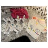 Easter hand towels, cloth napkins, napkin rings