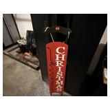 Merry Christmas sled porch sign