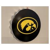 Hawkeyes bottle cap sign