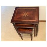 Nesting tables, 3 piece set