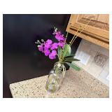 Artificial orchid floral centerpiece