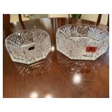 Lead crystal bowls (2)