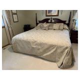 King size adjustable bed, 2 post headboard,