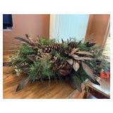Floral greenery centerpiece