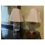 Matching crystal table lamps (2)