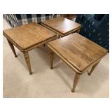 Stacking side tables, 3 piece set