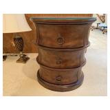 Butler round storage accent table