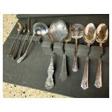Silver serving utensils