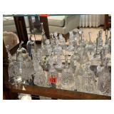 Frosted, crystal, assorted bell collection (17)