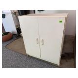 White storage cabinet