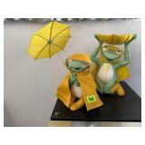 Decorative pond frogs (2)