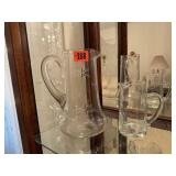 Vintage beverage pitchers (2)