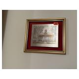 The University of Iowa metal etching artwork