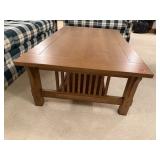 Mission style coffee table