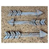 Arrow wall decor, 3 piece set, storage tote