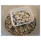Bucket of bird seed