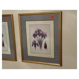 Purple Iris floral arwork