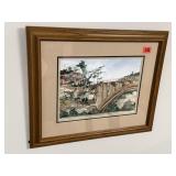 Landscape watercolor artwork