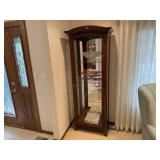 Lighted curio cabinet, no contents included;