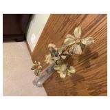 Cylinder floor vase, florals