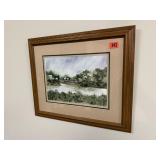 Landscape watercolor artwork