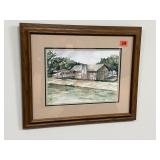 Landscape watercolor artwork