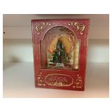 Merry Christmas book snowglobe