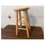 Sturdy pine stool