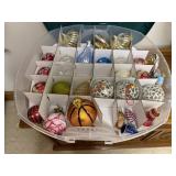 Holiday ornament keeper, ornaments included