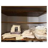 Assorted bedding, fitted & flat sheets,