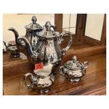 Ceramic coffee server, cream & sugar set