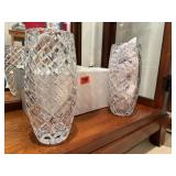 Kinnick Stadium commemorative crystal vases (2)