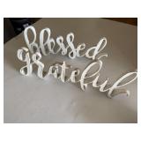 Grateful & Blessed shelf sitters