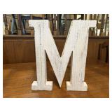 "M" monogram wall hanging