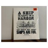 Ship is Safe in a Harbor artwork