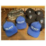 Clear stadium bag, baseball caps