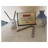 To Do Today desk sign, nutcracker, picks,