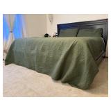 King size bed, headboard, footboard, frame,