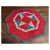 Quilted pinwheel table centerpiece