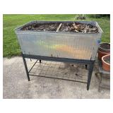Galvanized raised garden planter