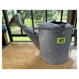 Galvanized watering can